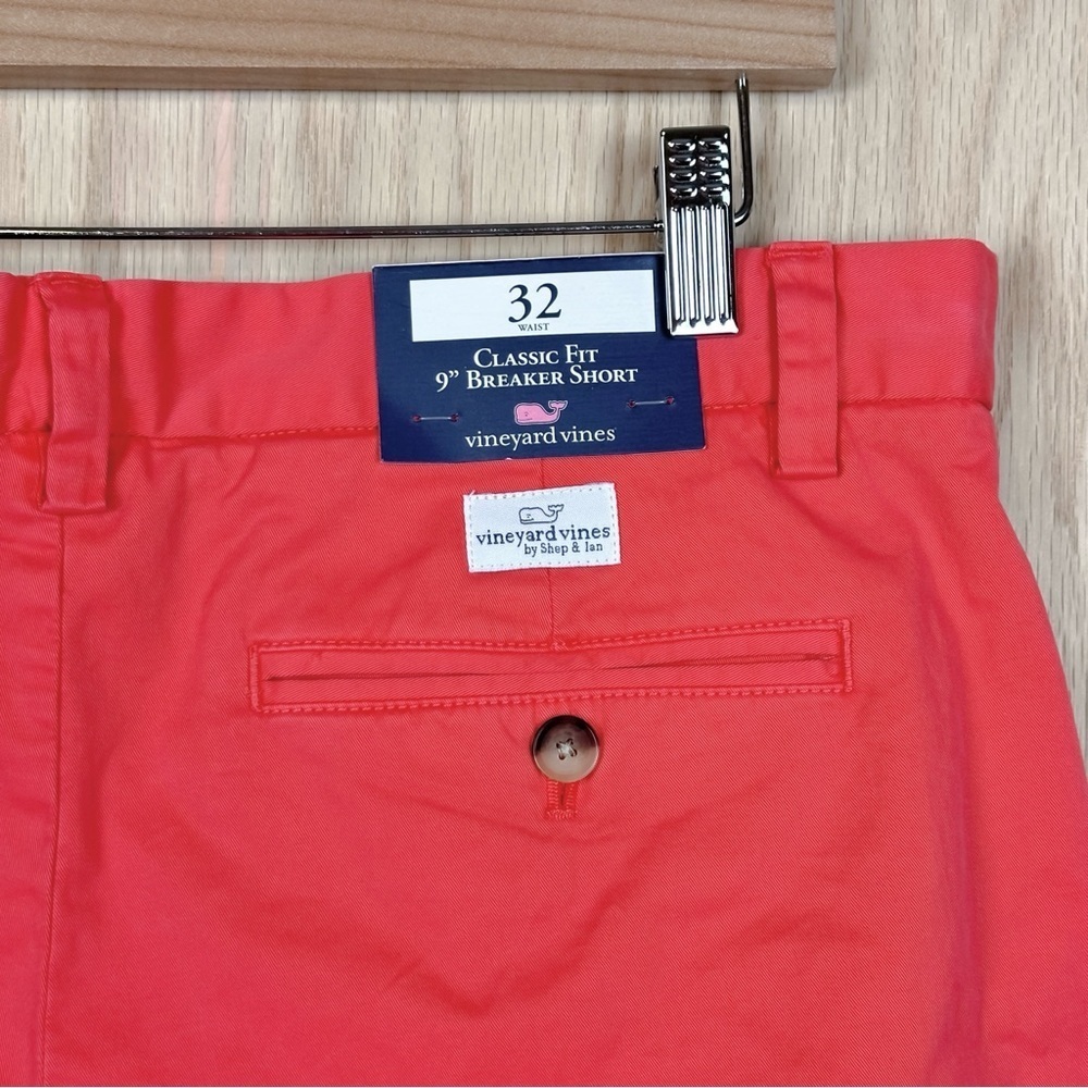 Vineyard Vines 9 Inch Stretch Breaker Shorts in Papaya Punch - Picture 5 of 7